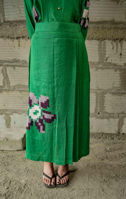 Wildflower Shirt and Skirt Set