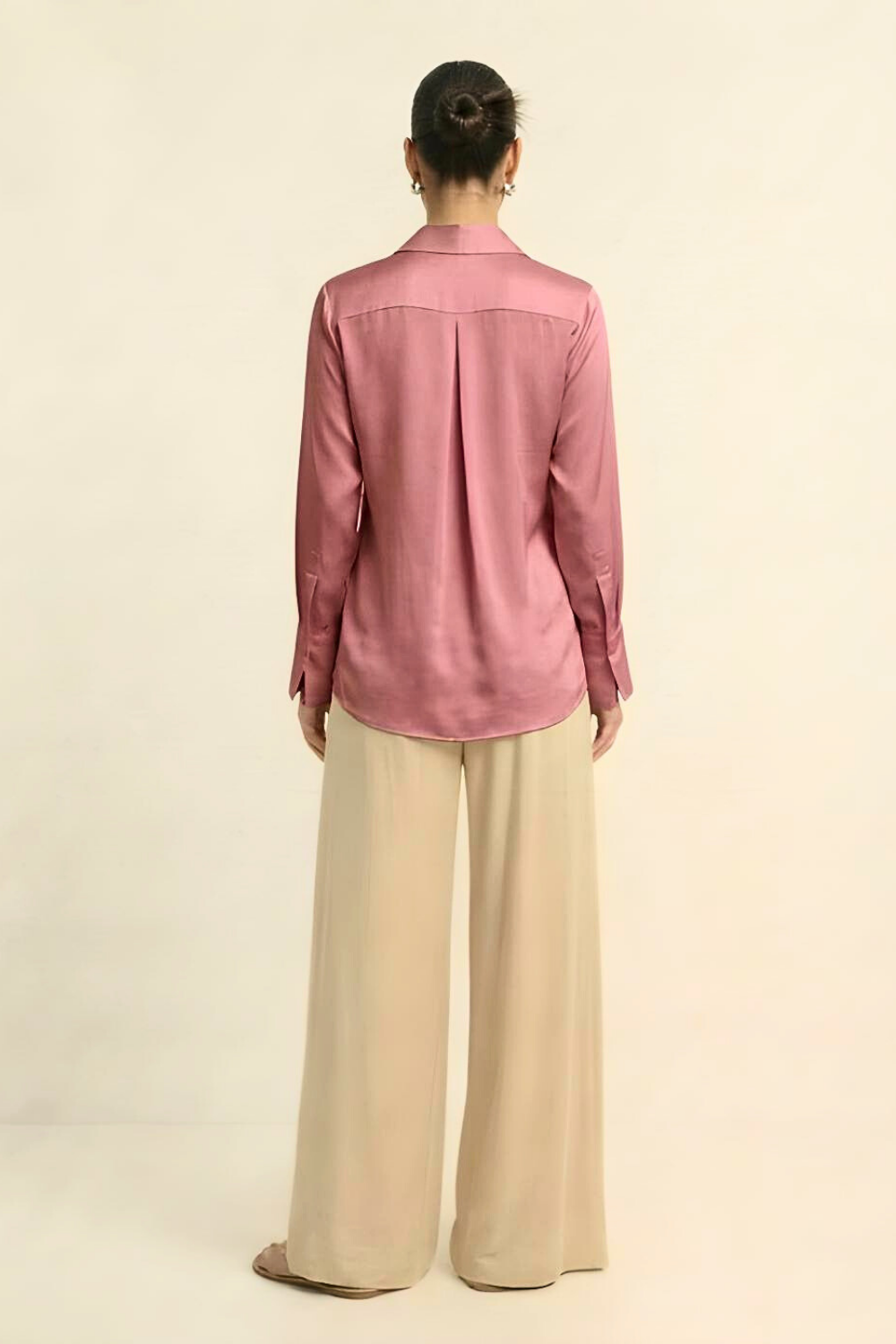 Brick Red Wrap Blouse