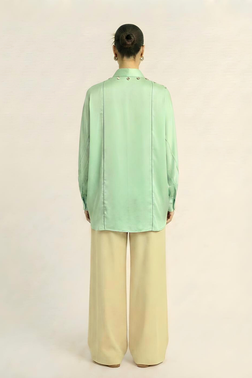 Ash Green Kaftan Blouse