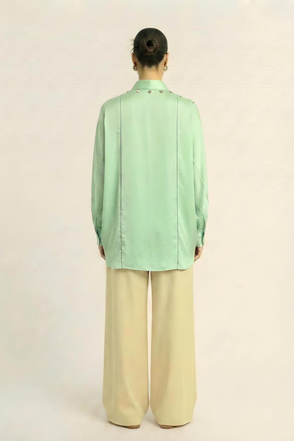 Ash Green Kaftan Blouse