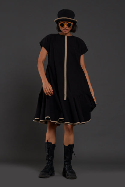 Black A-line Dress