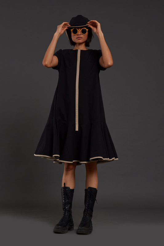 Black A-line Dress