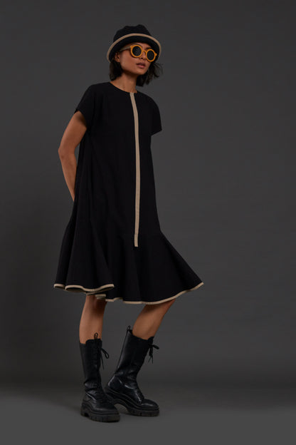 Black A-line Dress