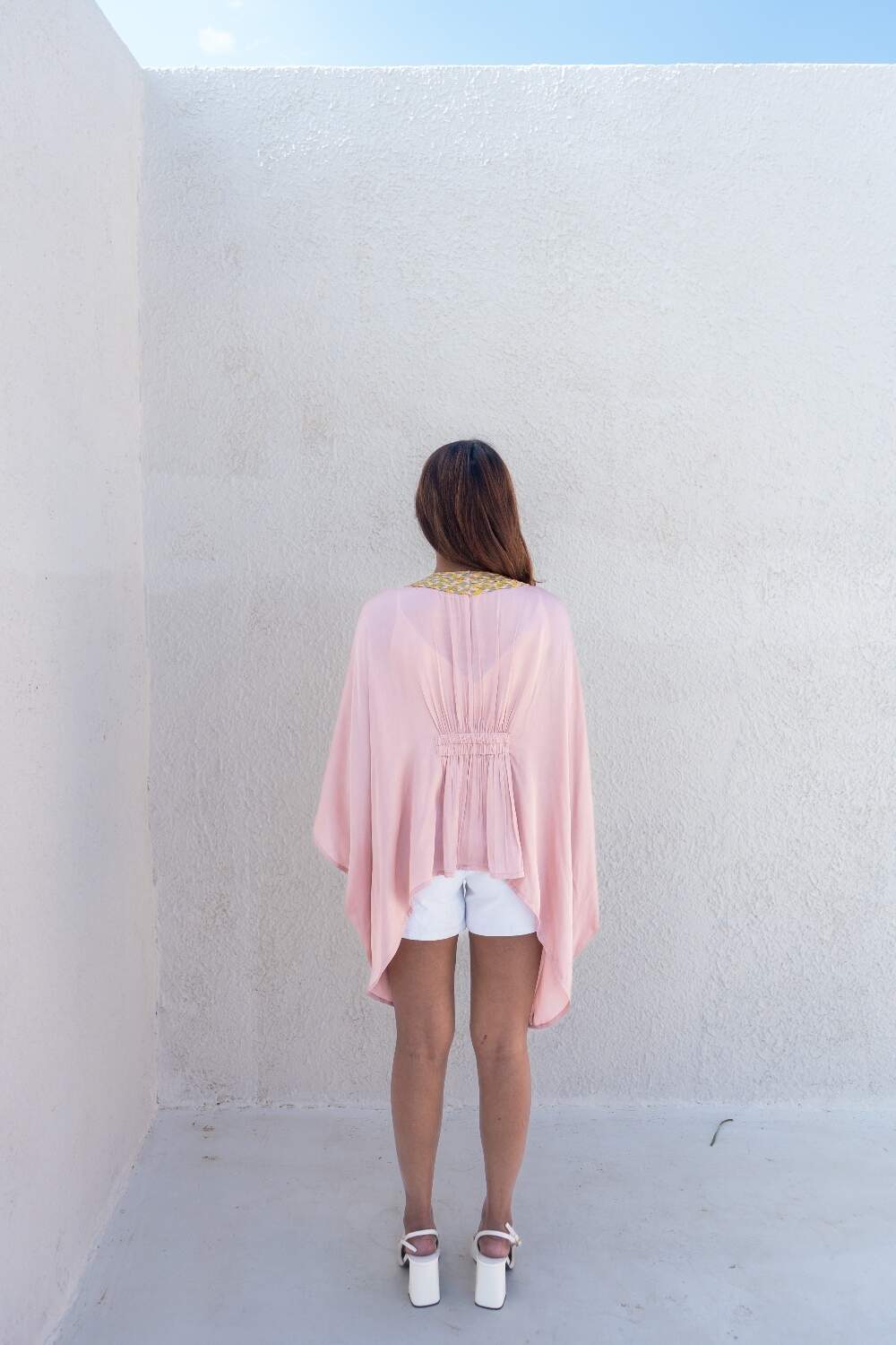 Pink Braided Short Cape