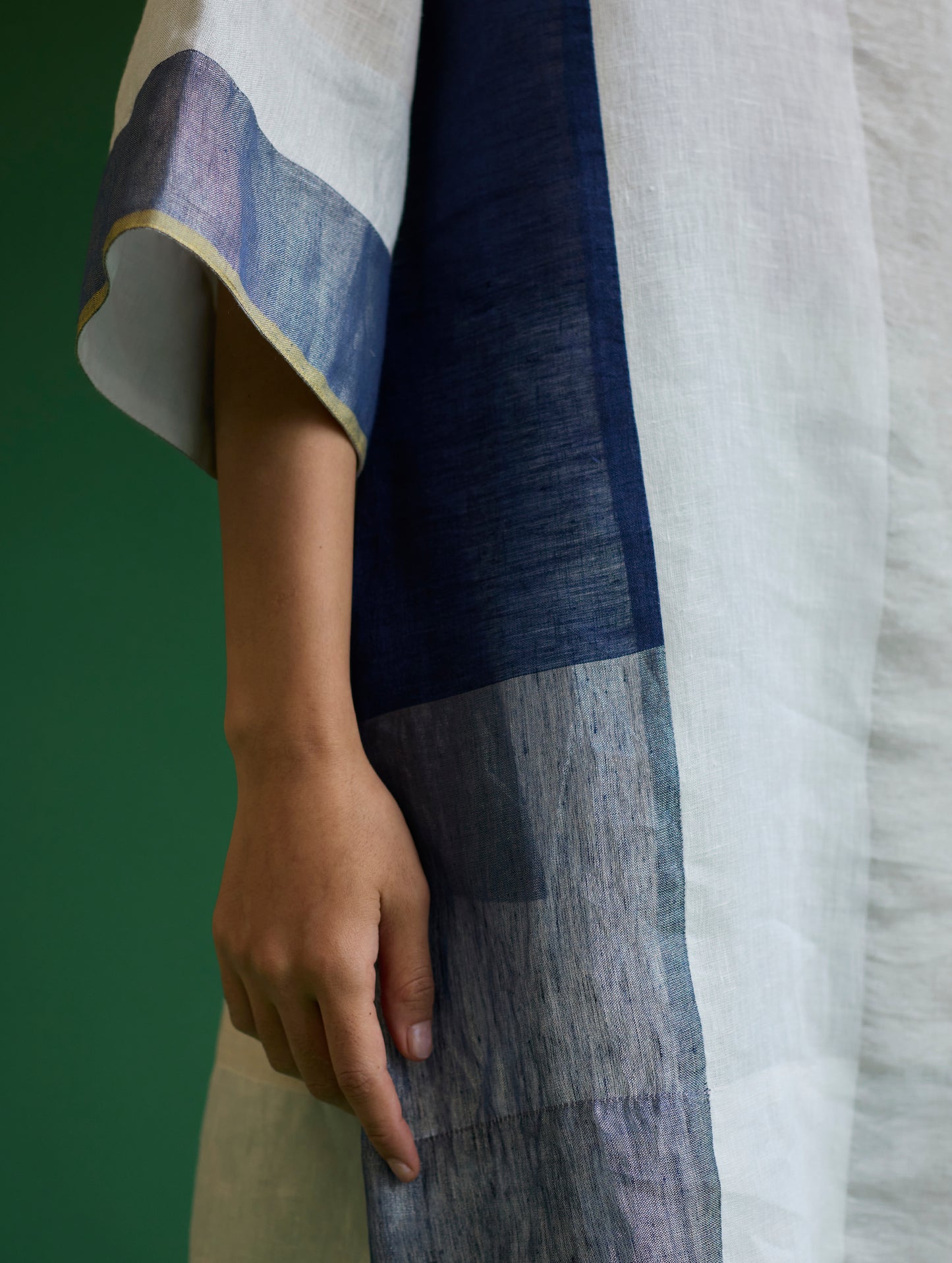 Lina Color-Blocked Co-ord Set  - Ivory