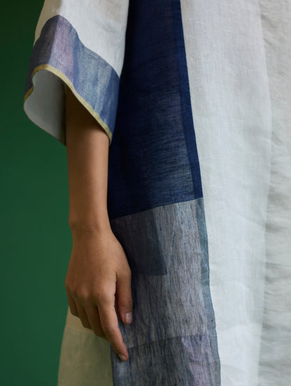 Lina Color-Blocked Co-ord Set  - Ivory