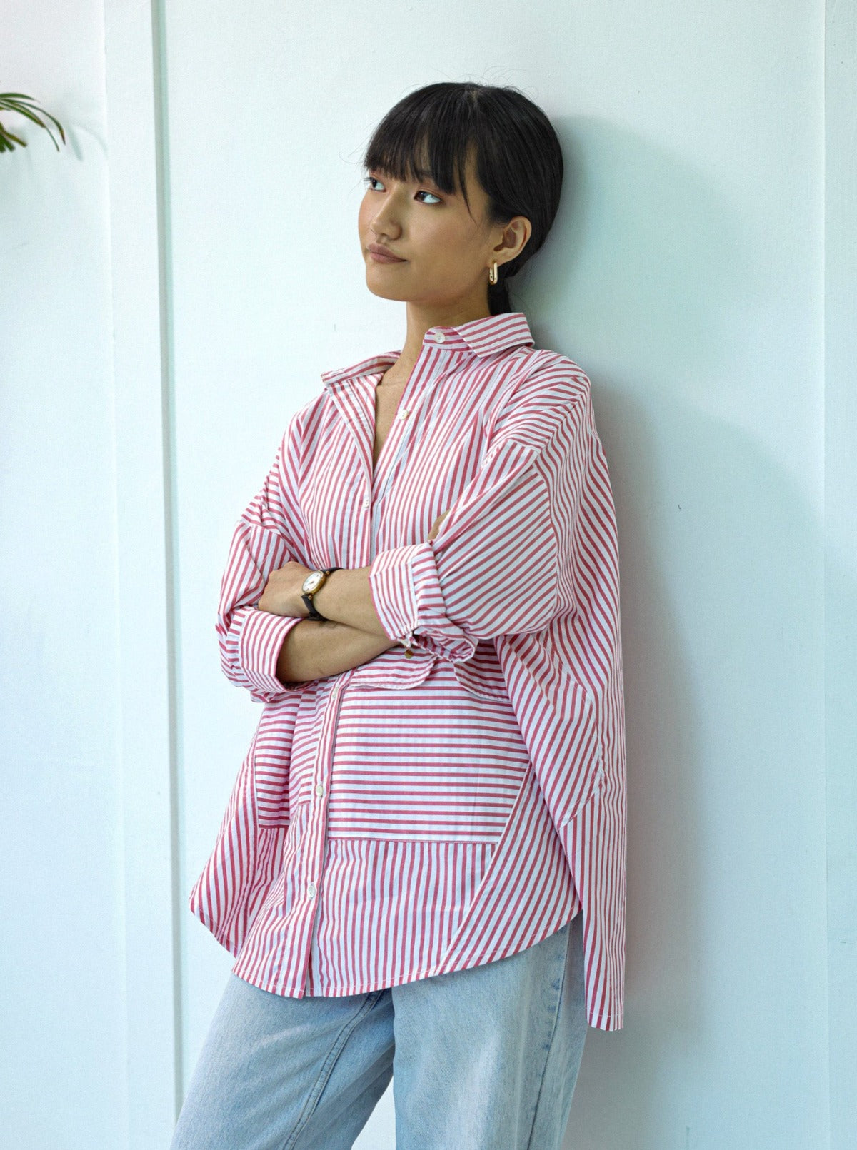 Candy Stripe Freestyle Daily Shirt Red