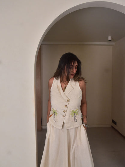 Amara Applique Vest Set