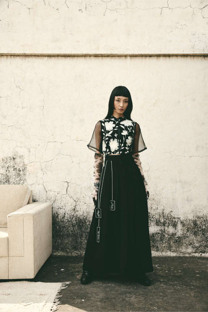AN Bloom Crop Top with Bookmark Skirt