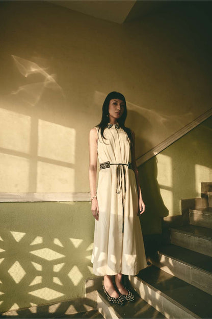 AN Trench Dress - White