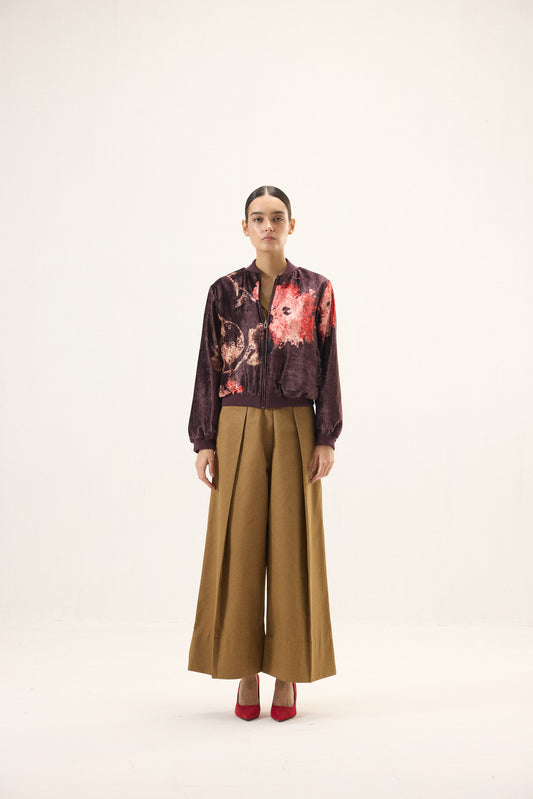 Plum Blossom Bomber Jacket