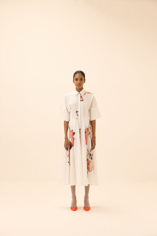 Caucasian Shirt Dress