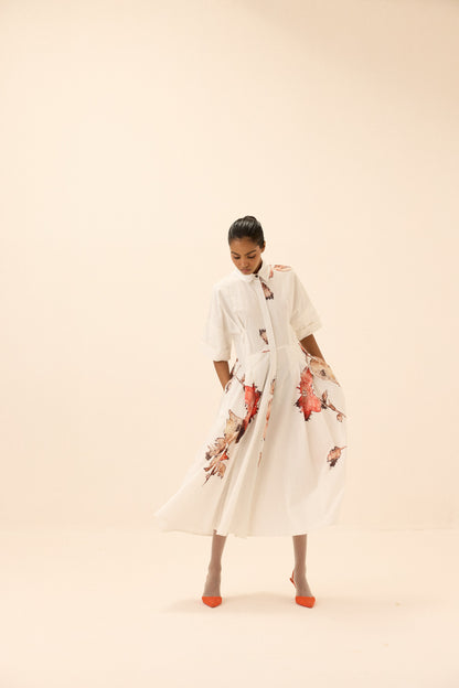 Caucasian Shirt Dress