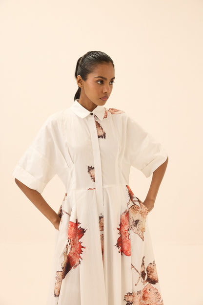 Caucasian Shirt Dress