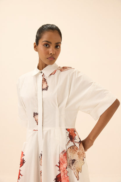 Caucasian Shirt Dress