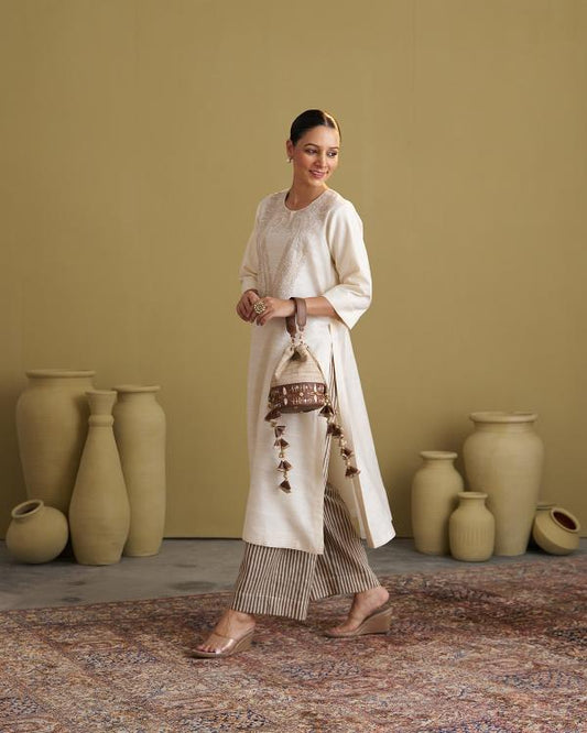 Ivory Mulbery Silk Set