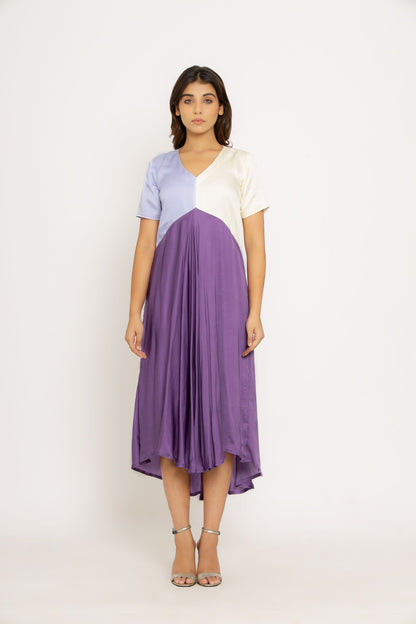 Purple-Lilac Midi Dress