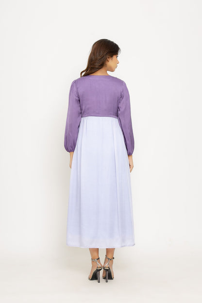 Purple-Lilac Maxi Dress