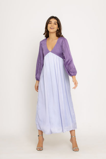 Purple-Lilac Maxi Dress