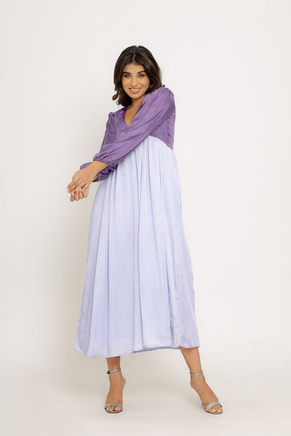 Purple-Lilac Maxi Dress