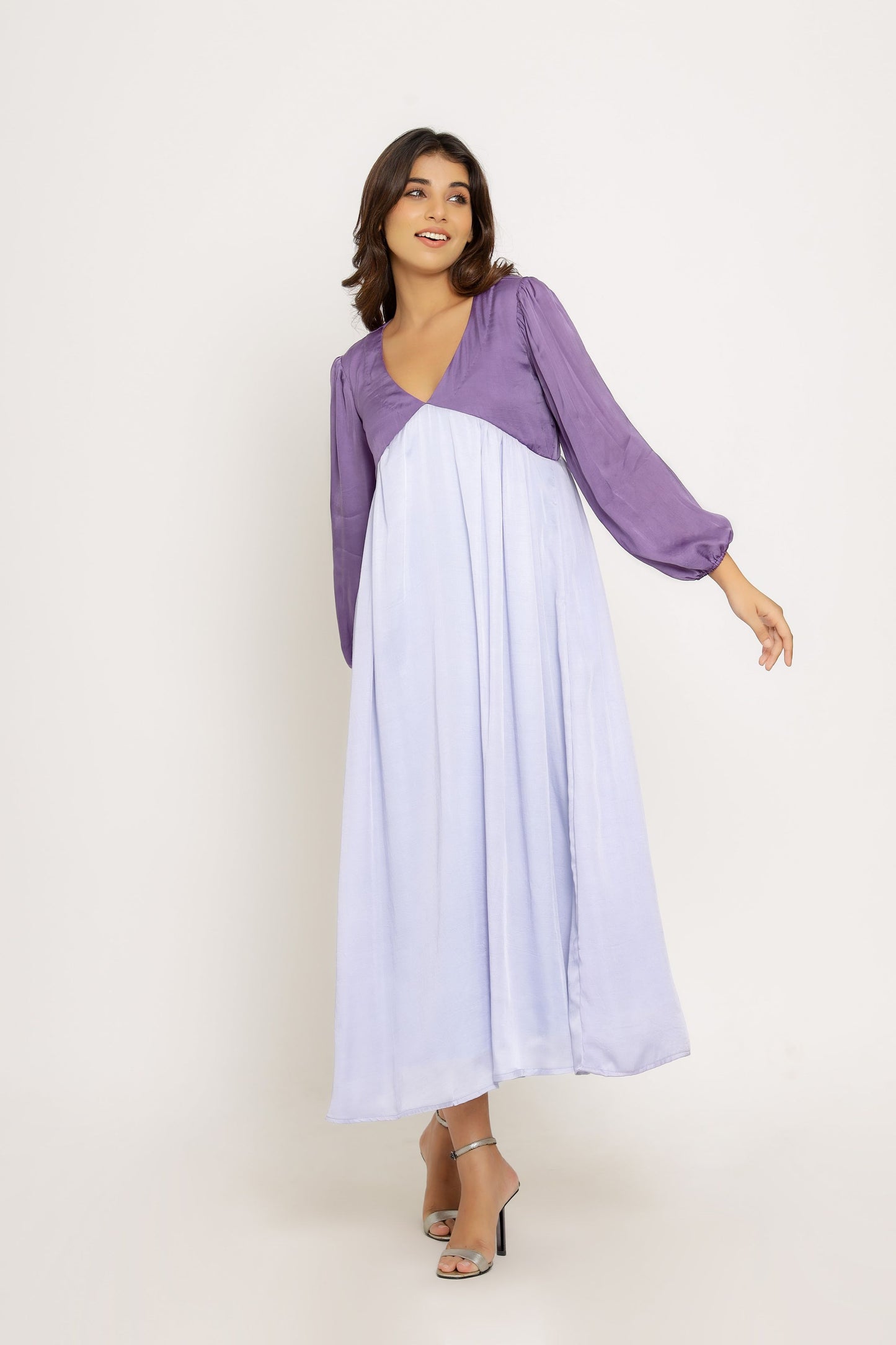 Purple-Lilac Maxi Dress