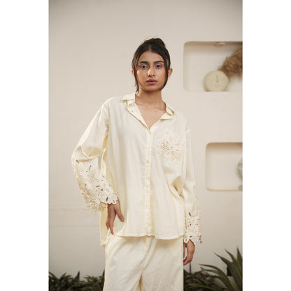 Capsule 5, Beige Cotton, Cutwork