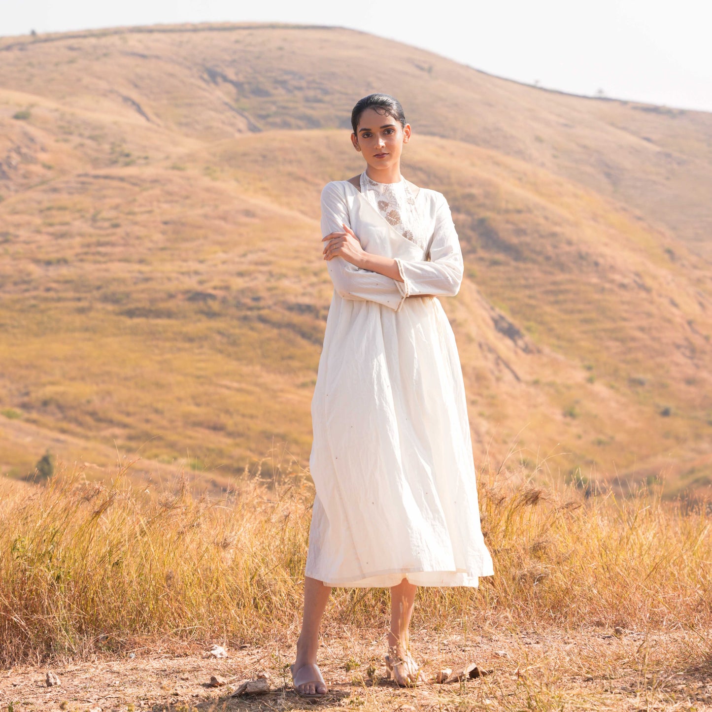 Nicola Dress Beige