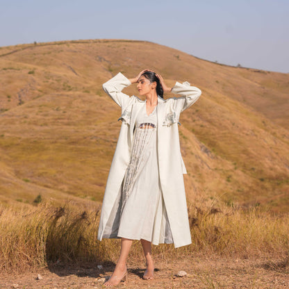 Miraya Dress and Jacket Set Grey
