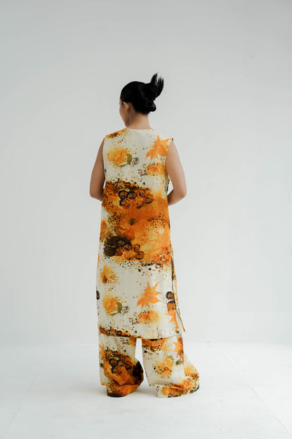 Mustard Florid Co-ord