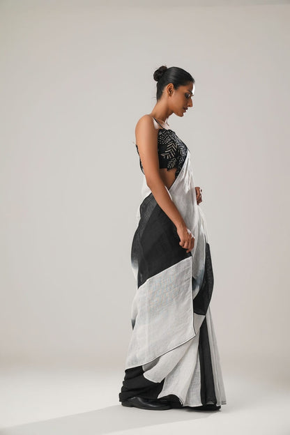 MJ Ombre Check Saree