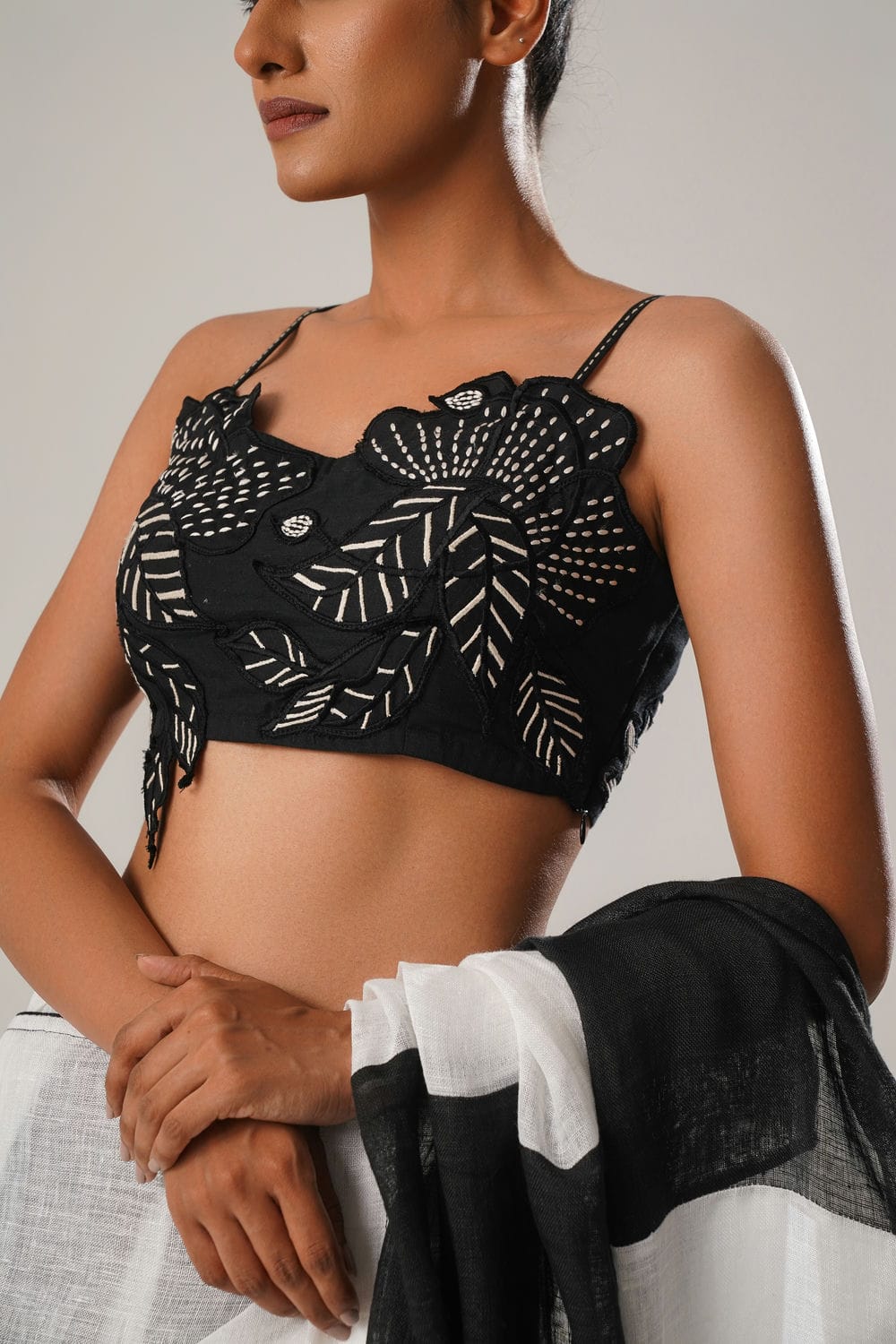 MJ Ombre Check Saree
