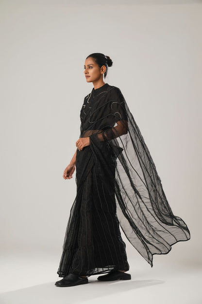 MJ Black Dori Saree