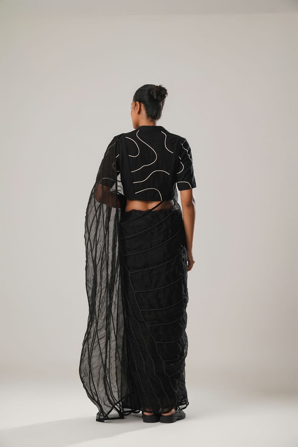 MJ Black Dori Saree