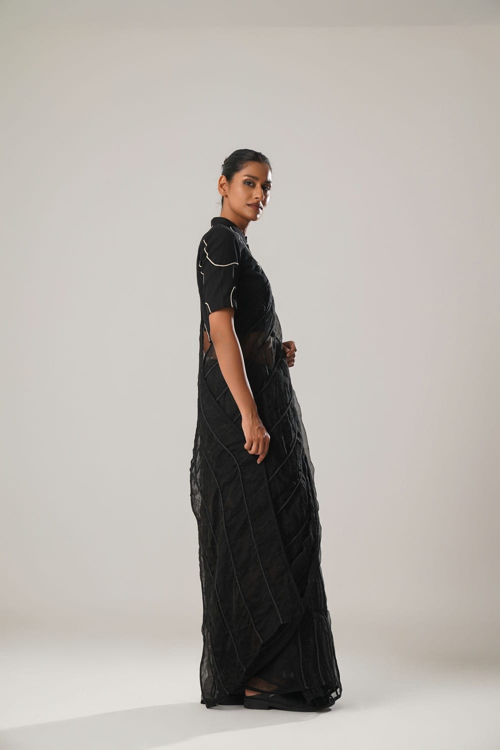 MJ Black Dori Saree