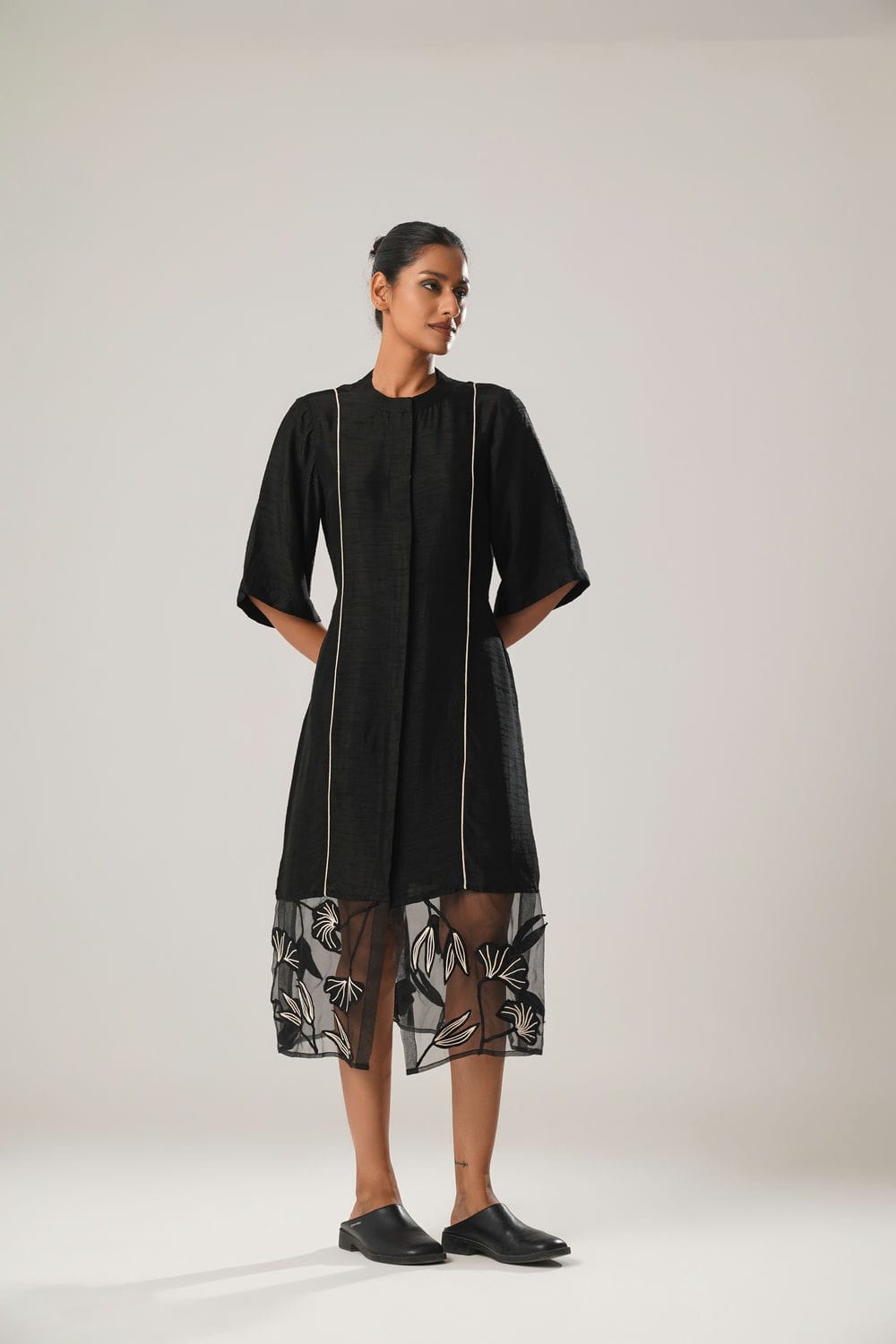 MJ Organza Panel Dress