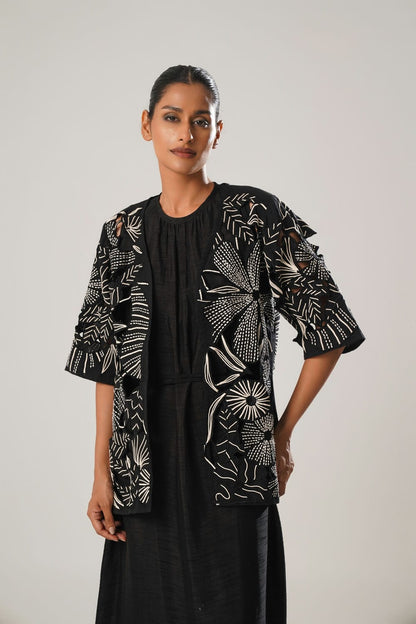 MJ Cutwork Jacket Set