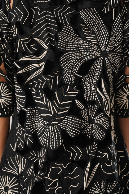 MJ Cutwork Jacket Set