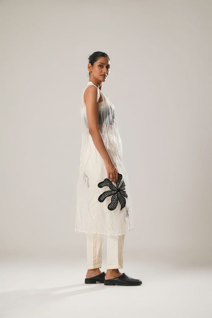 MJ Ombre Top + Cigarette Pants + Organza Jacket