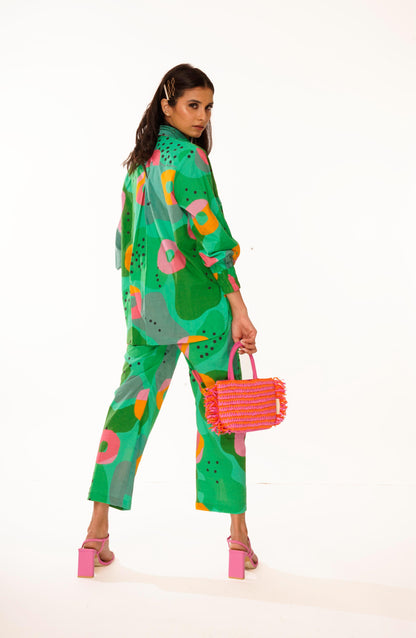 Bee Co-ord Set (Green Print)