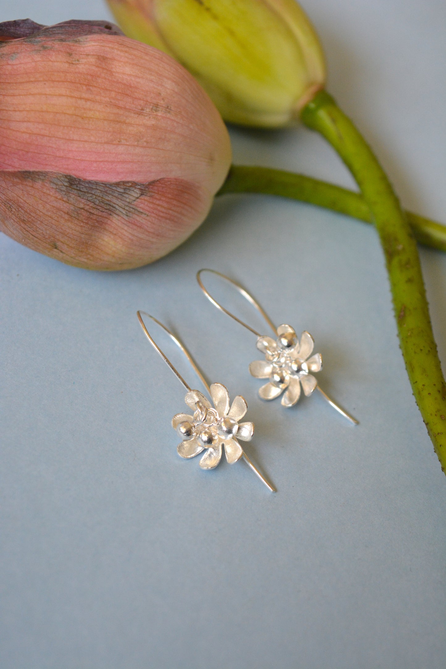 Phool Earrings - Silver