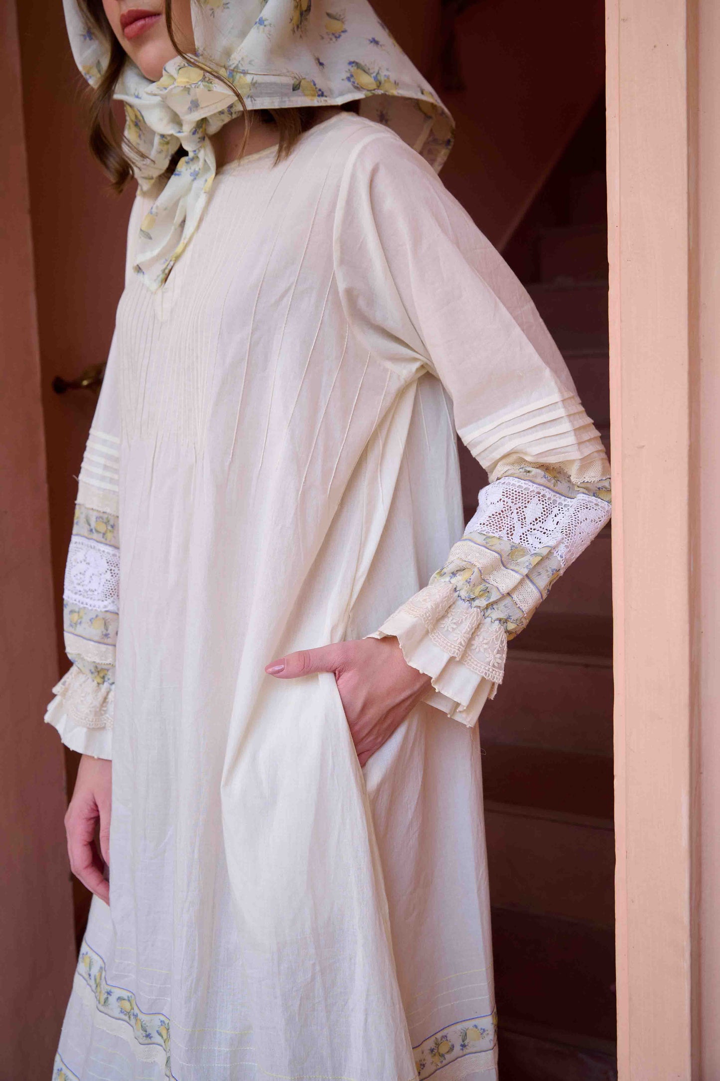 Nancy Dress Beige