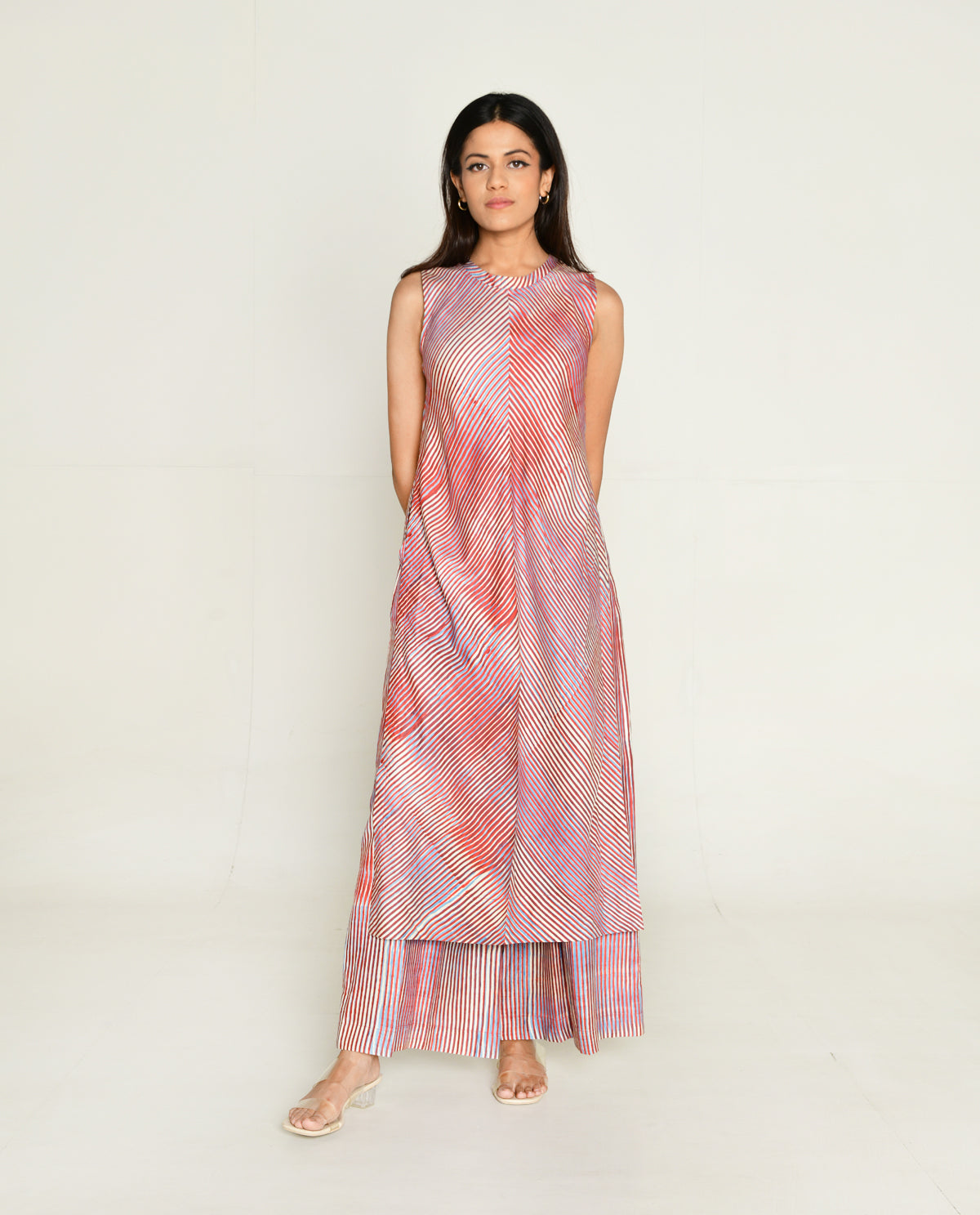 Plosky Cloud Kurta With Wide Leg Pant