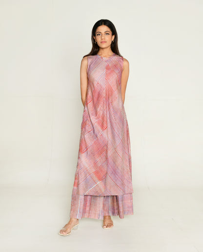 Plosky Cloud Kurta With Wide Leg Pant