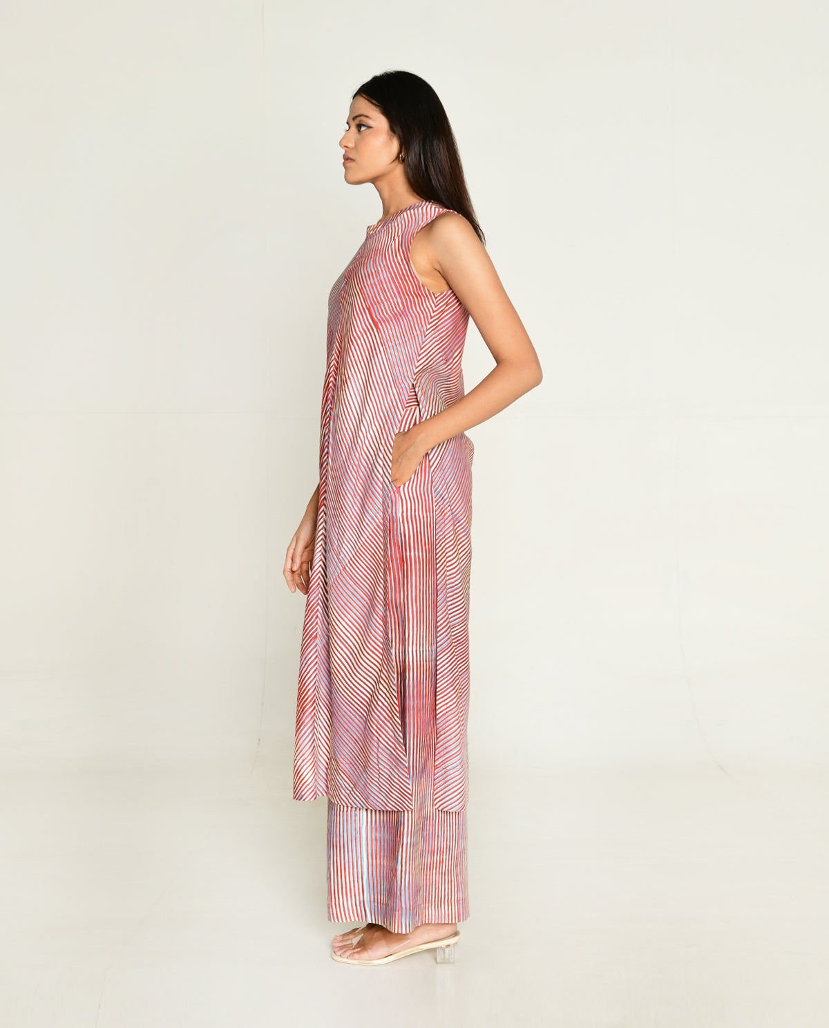 Plosky Cloud Kurta With Wide Leg Pant