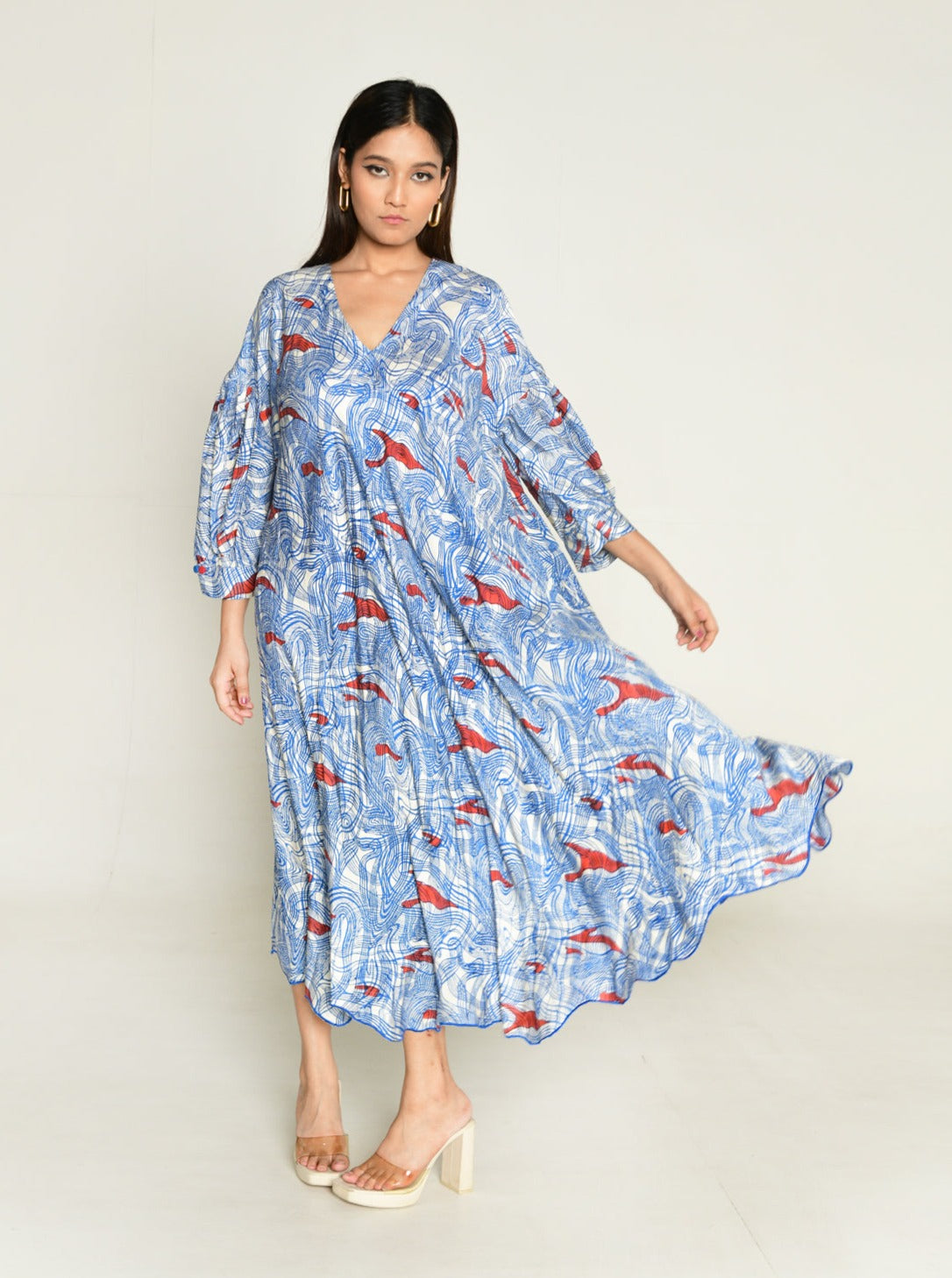 Ponzo Puff Sleeve Dress