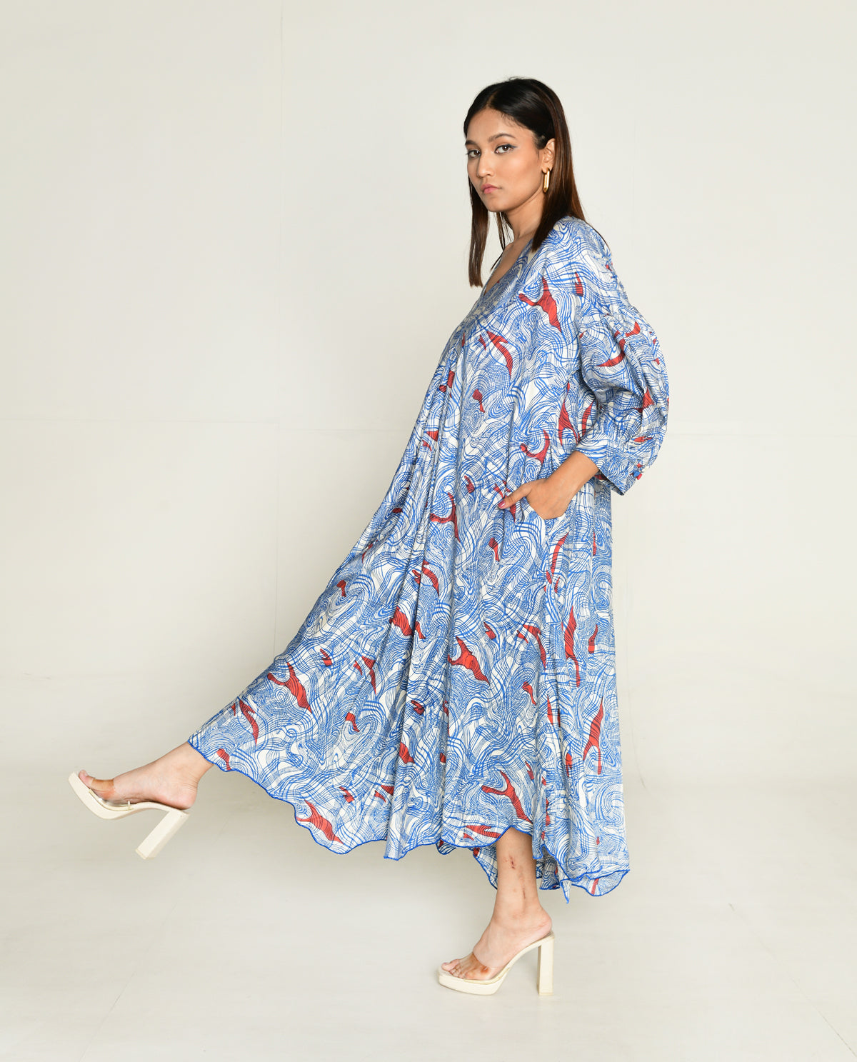 Ponzo Puff Sleeve Dress