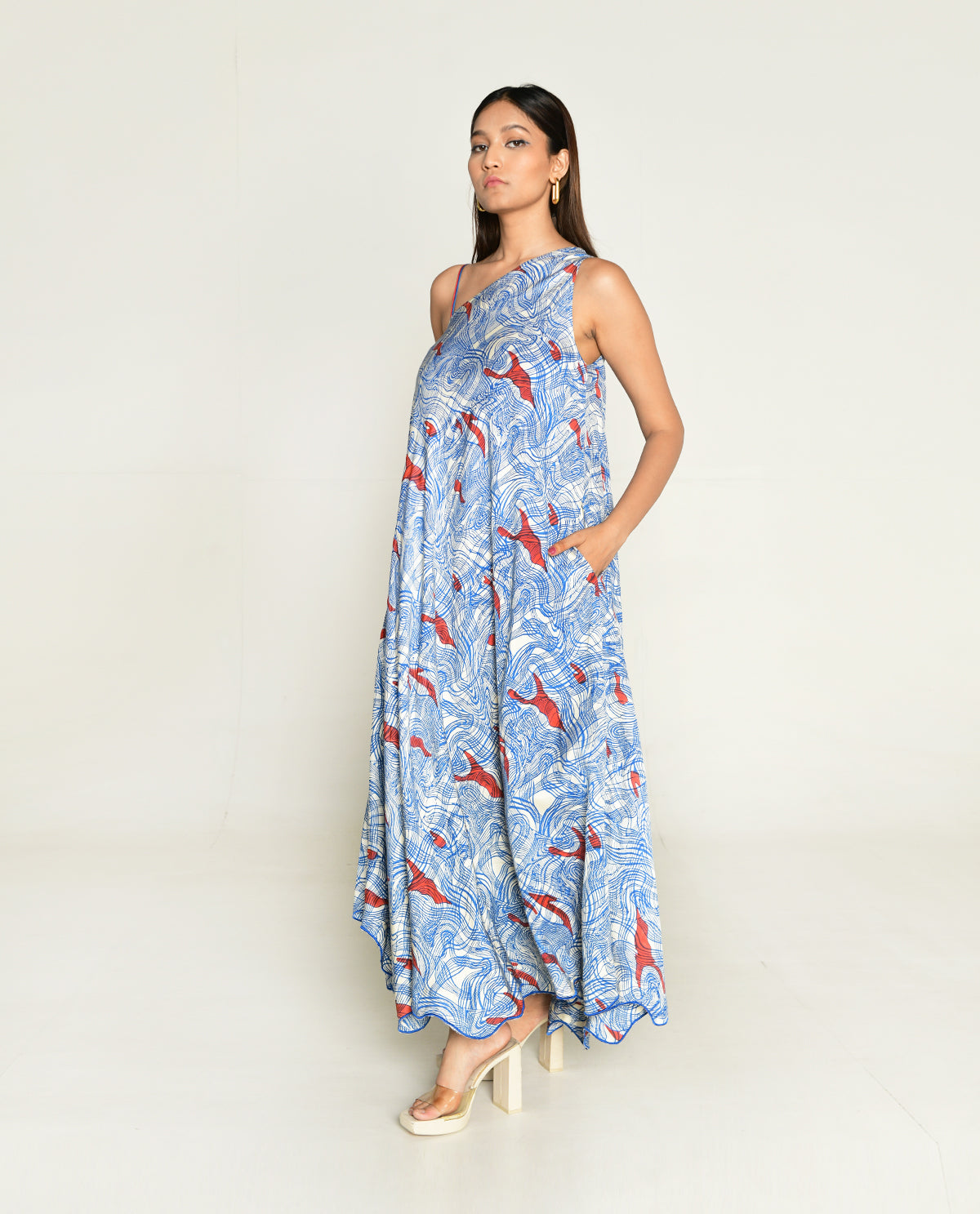 Ponzo One Shoulder Maxi