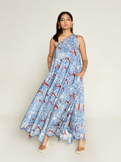 Ponzo One Shoulder Maxi