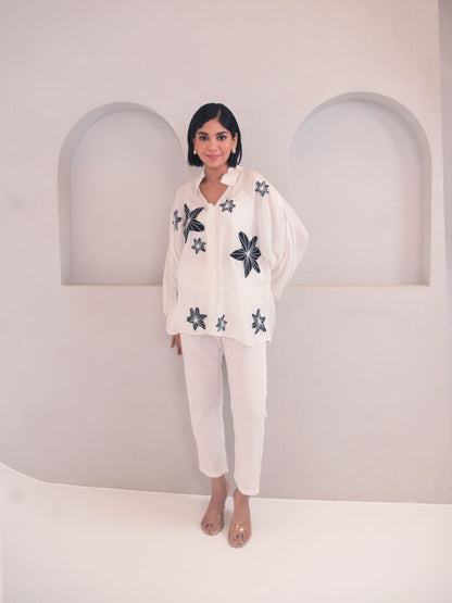 Dana Applique Modal Set - Black