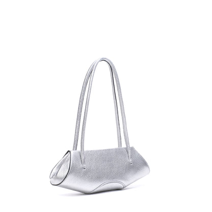 ELIZABETH BAGUETTE MINI METALLIC - SILVER